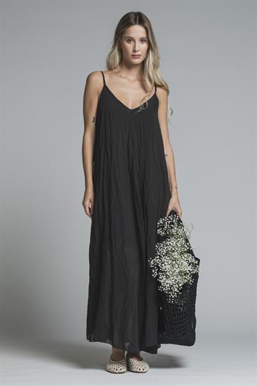 DRESS BRACES SATIN VISCOSE F/D BLACK