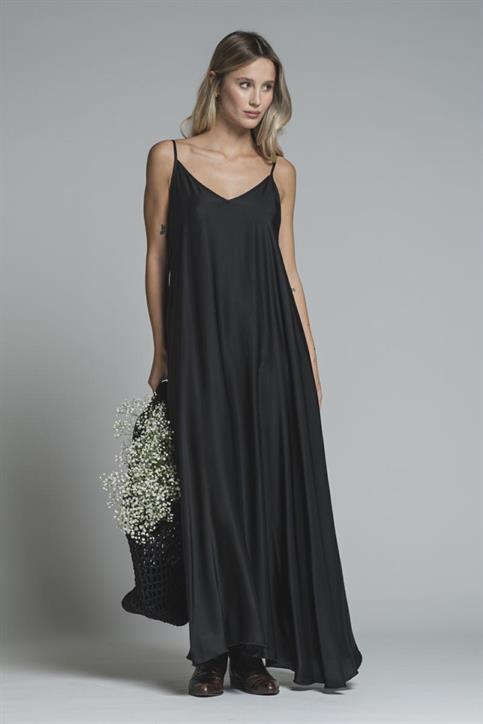 DRESS BRACES SATIN VISCOSE G/D BLACK