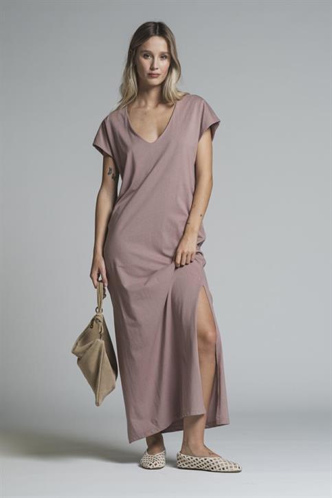 DRESS V NECK JERSEY ACID WASH ONION