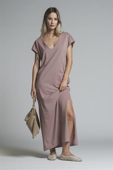 DRESS V NECK JERSEY ACID WASH ONION