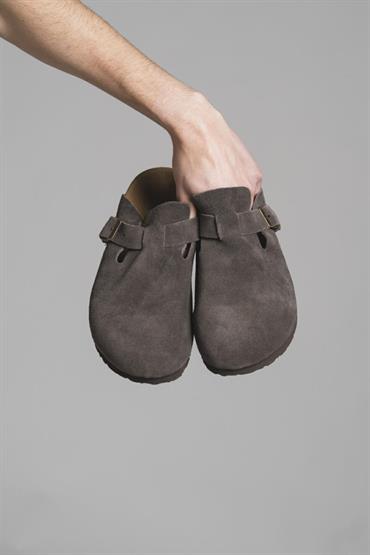 SLIPPER CLOG SUEDE BROWN