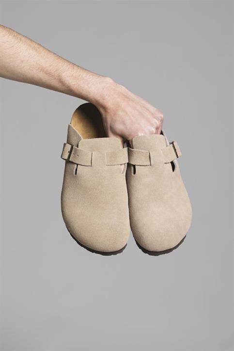 SLIPPER CLOG SUEDE BEIGE