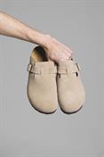 SLIPPER CLOG SUEDE BEIGE