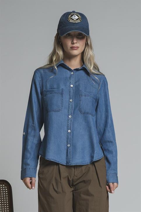 SHIRT L/S CHAMBRAY LT.BLUE