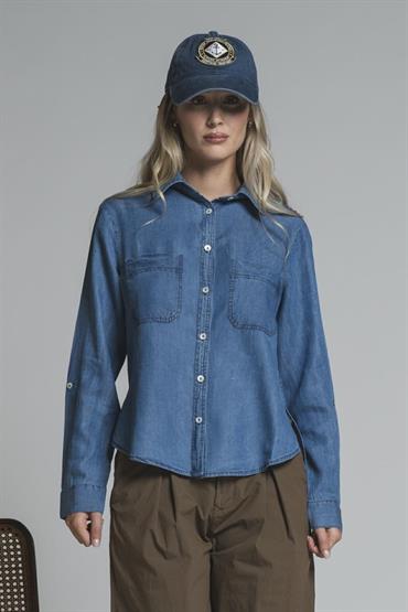 SHIRT L/S CHAMBRAY LT.BLUE