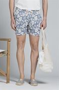 SWIMMING TRUNKS SEERSUCKER ALLOVER PRN BLUE