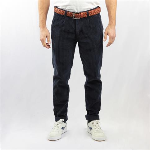 REY CHINO LONG PINCES VELVET G/D NAVY