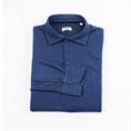 POLO L/S OXFORD PIQUET SOFT INDACO