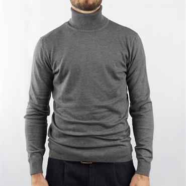 TURTLENECK VISC/POLY/NYL MID.GREY MELANGE