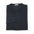 ROUND NECK VISC/POLY/NYL NAVY