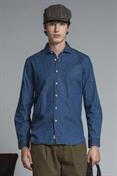 FRENCH COLLAR L/S DENIM SLIM E/W