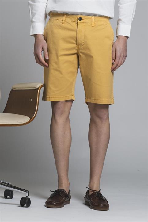 CHINO SHORT COMF.TWILL STRETCH G/D DK.