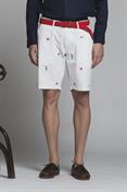 CHINO SHORT COMF.TWILL STRETCH G/D EMBROIDERY