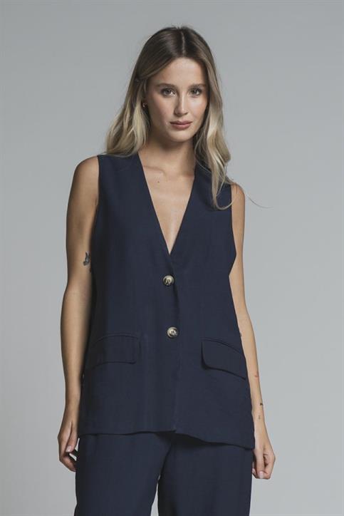 GILET MIXED VISCOSE