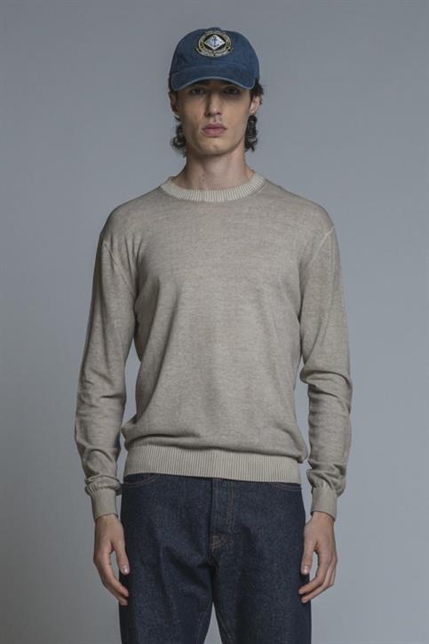 SWEATER ROUND NECK L/S COTTON C/D