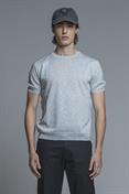 SWEATER ROUND NECK S/S MIX.LINEN SOFT WASH
