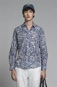ITALIAN COLLAR L/S SLIM 100% CTN S.WASH