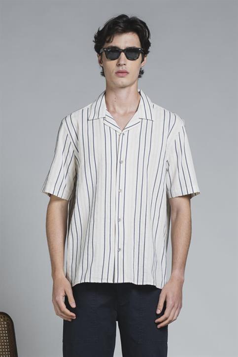 BOWLING SHIRT S/S COMF. SOFT CTN/LIN Y/D