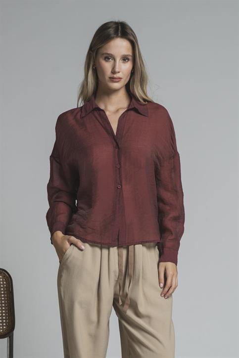 SHIRT L/S MIXED VISCOSE G/D